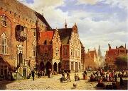 unknow artist European city landscape, street landsacpe, construction, frontstore, building and architecture.026 Germany oil painting artist